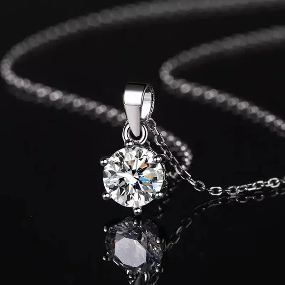Certified 3ct. t.w. Diamond Solitaire Brilliant Cut Necklace - Picture 3 of 16